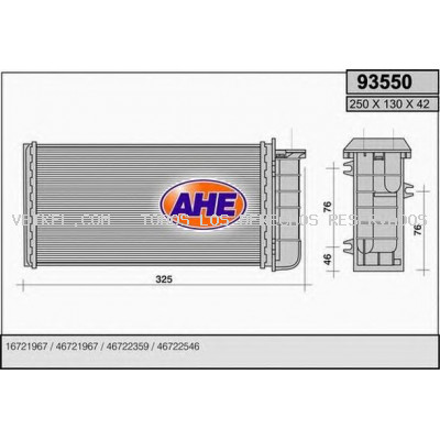 Radiador de calefacción AHE: 93550