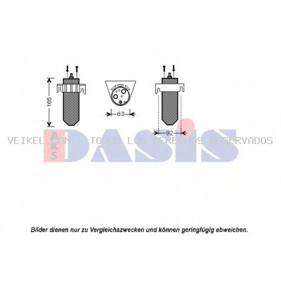 Filtro deshidratante, aire acondicionado AKS DASIS: 800292N