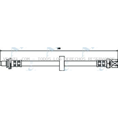 Tubo flexible de frenos APEC braking: HOS3127