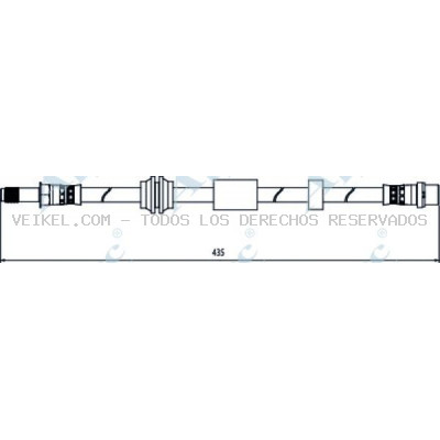 Tubo flexible de frenos APEC braking: HOS4105