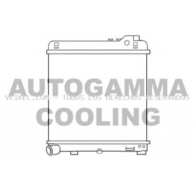 Radiador, refrigeración del motor AUTOGAMMA: 100094