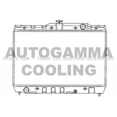 Radiador, refrigeración del motor AUTOGAMMA: 101001