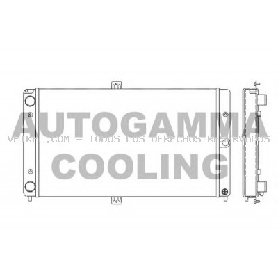 Radiador, refrigeración del motor AUTOGAMMA: 107035