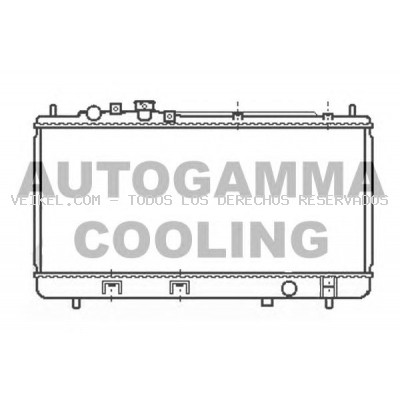 Radiador, refrigeración del motor AUTOGAMMA: 107038