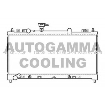 Radiador, refrigeración del motor AUTOGAMMA: 107039