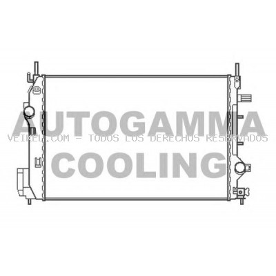 Radiador, refrigeración del motor AUTOGAMMA: 107052