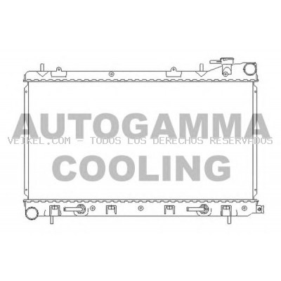 Radiador, refrigeración del motor AUTOGAMMA: 107054