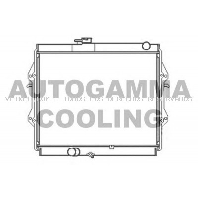 Radiador, refrigeración del motor AUTOGAMMA: 107059