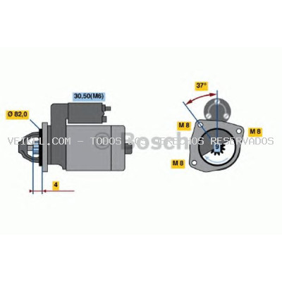 Motor de arranque BOSCH: 0001109300