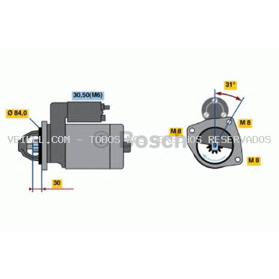 Motor de arranque BOSCH: 0001109306