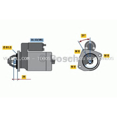 Motor de arranque BOSCH: 0001223013