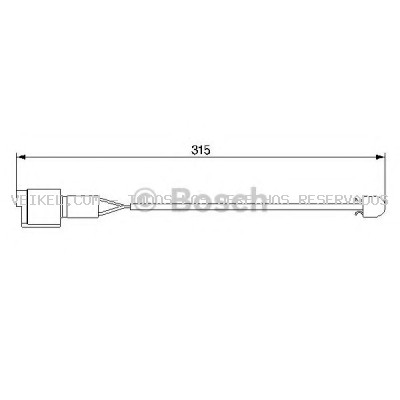 Contacto de aviso, desgaste de los frenos BOSCH: 1987474951