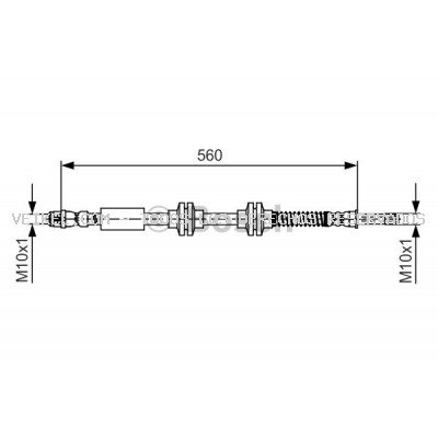 Tubo flexible de frenos BOSCH: 1987481664