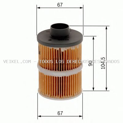 Filtro combustible BOSCH: 1457070001