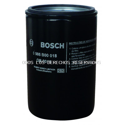 Filtro de aceite BOSCH: 0986B00018