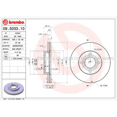 Disco de freno BRECO: BS7945