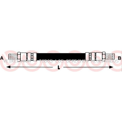 Tubo flexible de frenos BREMBO: T83034