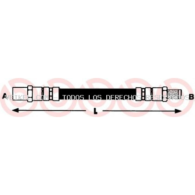Tubo flexible de frenos BREMBO: T86014