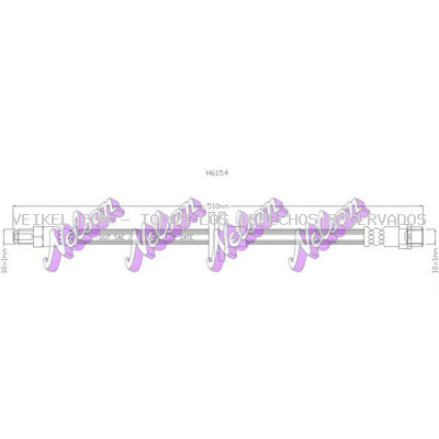 Tubo flexible de frenos BROVEX-NELSON: H6154