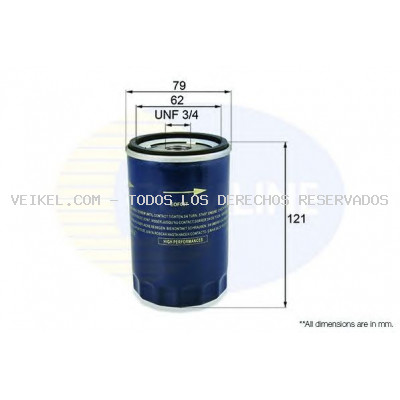 Filtro de aceite COMLINE: EOF007