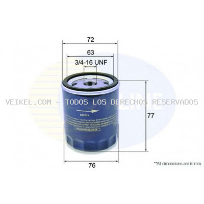 Filtro de aceite COMLINE: EOF023