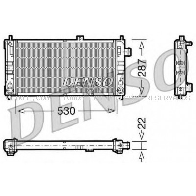 Radiador, refrigeración del motor DENSO: DRM20062