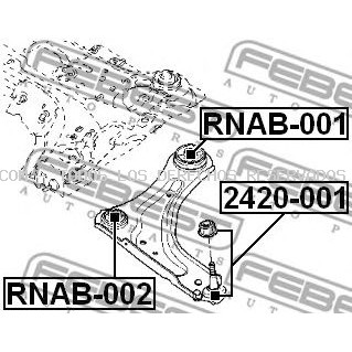 Suspensión, Brazo oscilante FEBEST: RNAB001