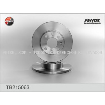 Disco de freno FENOX: TB215063