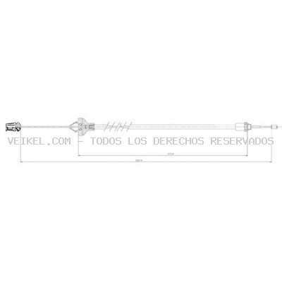 Cable de accionamiento, accionamiento del embrague FERODO: FCC421093