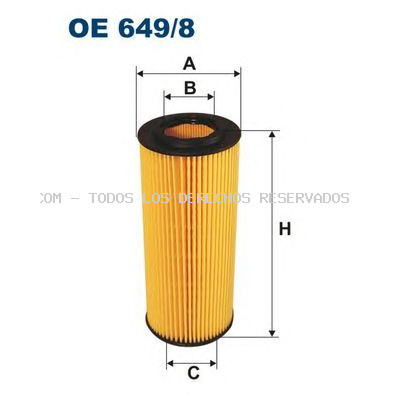 Filtro de aceite FILTRON: OE6498