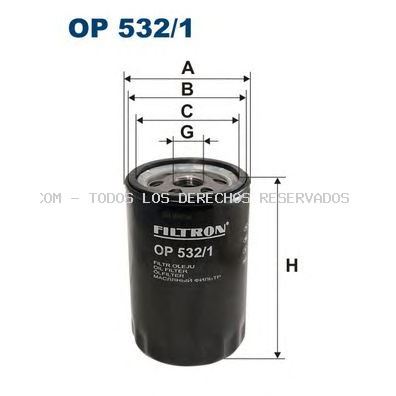 Filtro de aceite FILTRON: OP5321