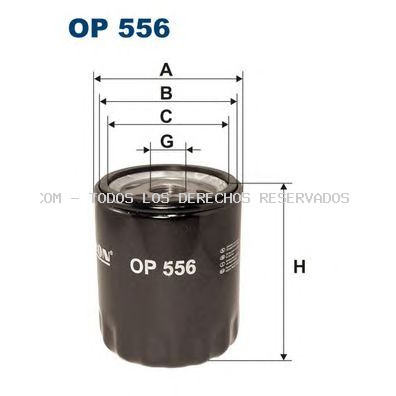 Filtro de aceite FILTRON: OP556