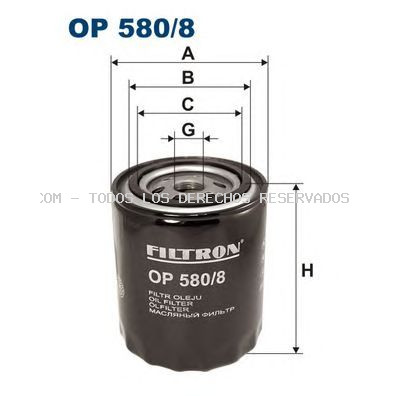 Filtro de aceite FILTRON: OP5808