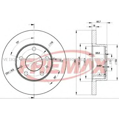 Disco de freno FREMAX: BD4680