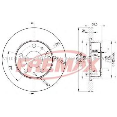 Disco de freno FREMAX: BD4682