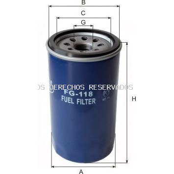 Filtro combustible GOODWILL: FG118