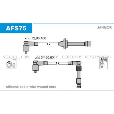 Juego de cables de encendido JANMOR: AFS75