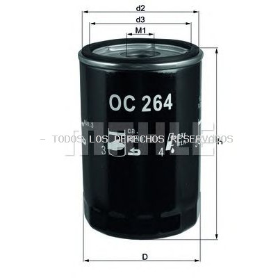 Filtro de aceite KNECHT: OC264