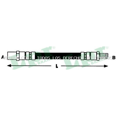 Tubo flexible de frenos LPR: 6T46245