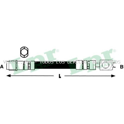 Tubo flexible de frenos LPR: 6T46763