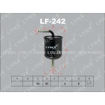 Filtro combustible LYNXauto: LF242