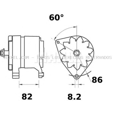 Alternador MAHLE ORIGINAL: MG636