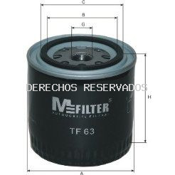 Filtro de aceite MFILTER: TF63
