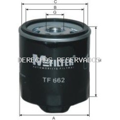 Filtro de aceite MFILTER: TF662