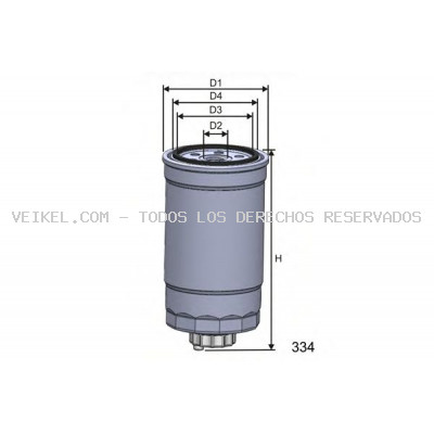 Filtro combustible MISFAT: M397