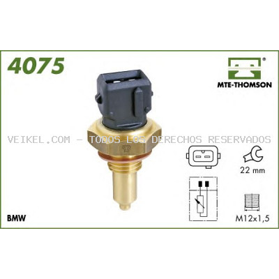 Sensor, temperatura del refrigerante MTE-THOMSON: 4075