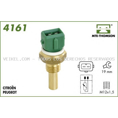 Sensor, temperatura del refrigerante| Sensor, temperatura del refrigerante| Sensor, temperatura del refrigerante MTE-THOMSON: 4161