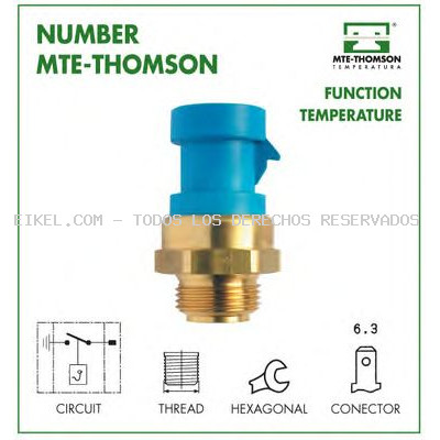 Interruptor de temperatura, ventilador del radiador MTE-THOMSON: 768