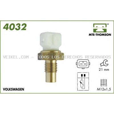 Sensor, temperatura del refrigerante MTE-THOMSON: 4032