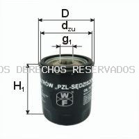 Filtro de aceite PZL SEDZISZOW: PP491